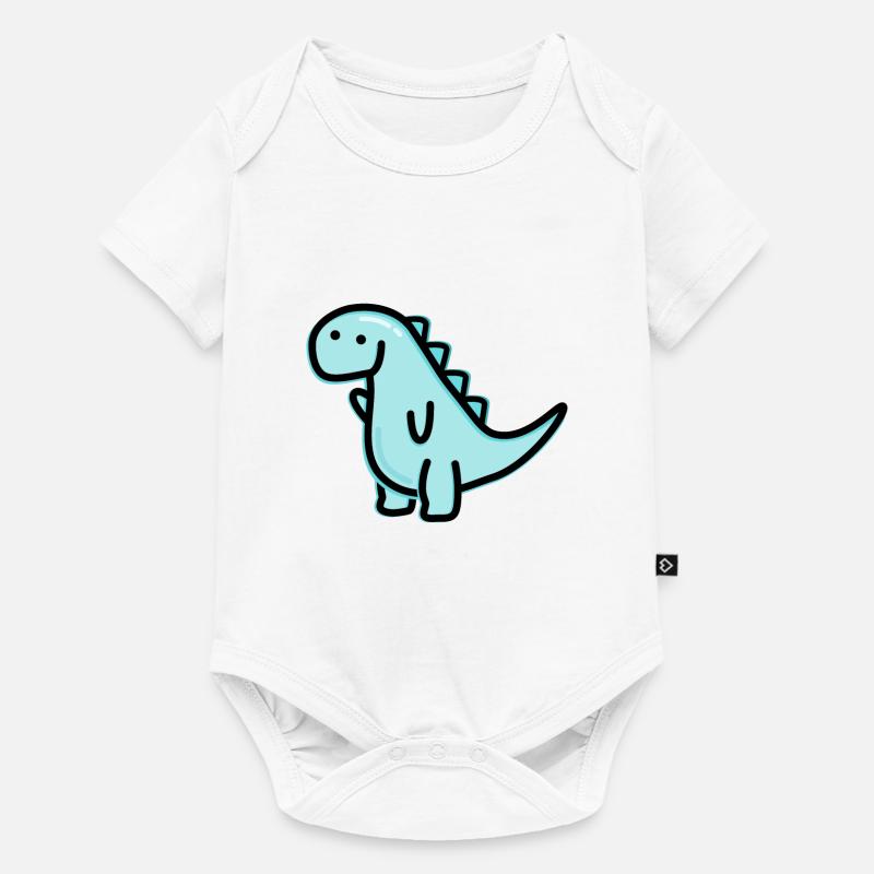 Süßer Dino - Baby Premium Kurzarmbody - Weiß