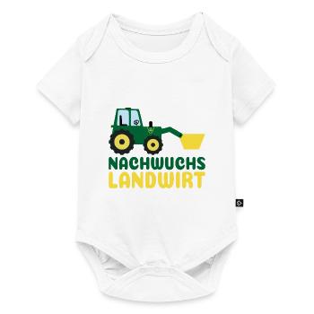 Nachwuchs Landwirt Traktor für Kinder Jungen Baby - Baby Premium Kurzarmbody - Weiß - Vorne
