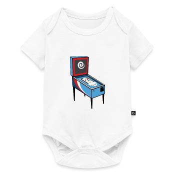 Motif vectoriel flipper flipper - Body à manches courtes Premium Bébé - blanc - Devant