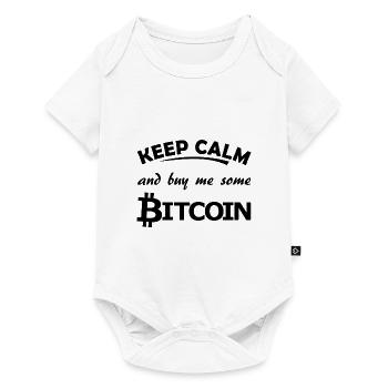 Bitcoin - Baby Premium Kurzarmbody - Weiß - Vorne