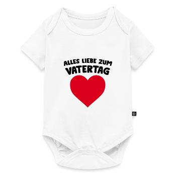Alles Liebe zum Vatertag - Baby Premium Kurzarmbody - Weiß - Vorne