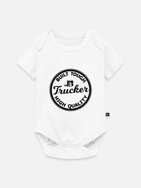 Quality Trucker - Baby Premium Kurzarmbody - Weiß