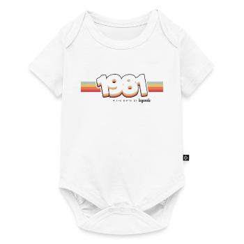 1981 Die Geburt der Legenden - Baby Premium Kurzarmbody - Weiß - Vorne