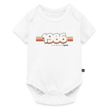 1986 the birth of legends - Baby Premium short-sleeve bodysuit - white - Front