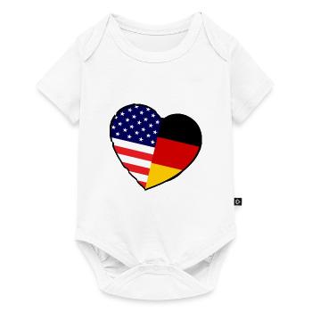 Amour de l’Amérique - Body à manches courtes Premium Bébé - blanc - Devant