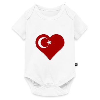 A heart for Turkey - Baby Premium short-sleeve bodysuit - white - Front