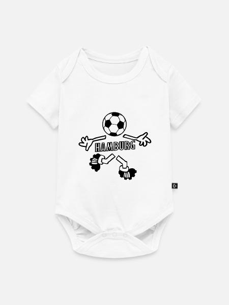 Stadt Hamburg - Baby Premium Kurzarmbody - Weiß