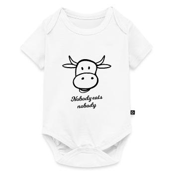Vegan saying - Baby Premium short-sleeve bodysuit - white - Front