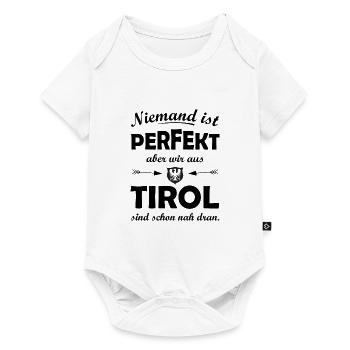 Die Tiroler - Baby Premium Kurzarmbody - Weiß - Vorne