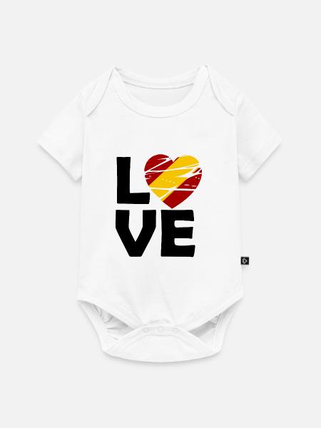 Spanische Liebe - Baby Premium Kurzarmbody - Weiß