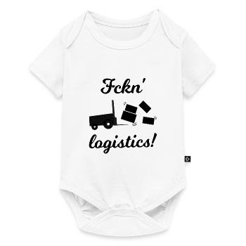 Lustig Logistik - Baby Premium short-sleeve bodysuit - white - Front