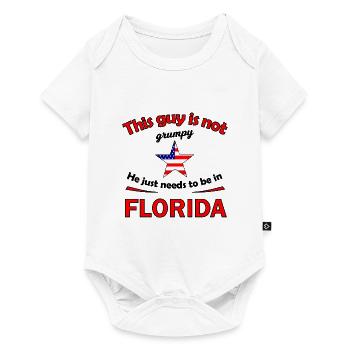 Vacances en Floride - Body à manches courtes Premium Bébé - blanc - Devant