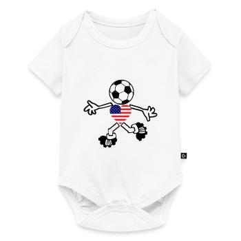Les joueurs de football américains - Body à manches courtes Premium Bébé - blanc - Devant