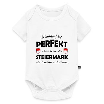 In der Steiermark zuhause - Baby Premium Kurzarmbody - Weiß - Vorne