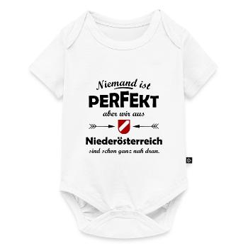 Daheim in Niederösterreich - Baby Premium Kurzarmbody - Weiß - Vorne