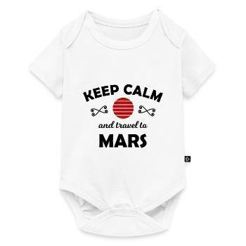 Vacances sur Mars - Body à manches courtes Premium Bébé - blanc - Devant