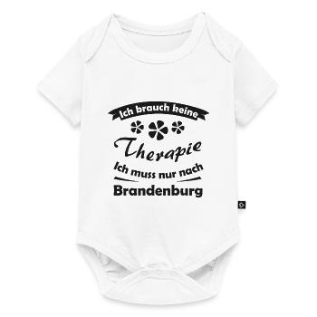 Brandenburg - Baby Premium Kurzarmbody - Weiß - Vorne