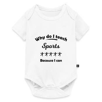 Der Sportlehrer - Baby Premium Kurzarmbody - Weiß - Vorne