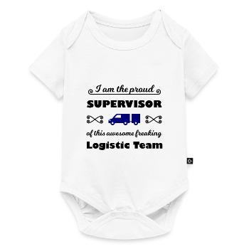 Der Logistik Supervisor - Baby Premium Kurzarmbody - Weiß - Vorne