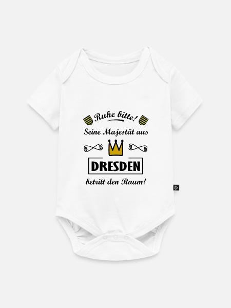 Die Dresdner - Baby Premium Kurzarmbody - Weiß
