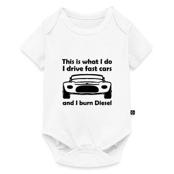 The Diesel Car Driver - Baby Premium short-sleeve bodysuit - white - Front