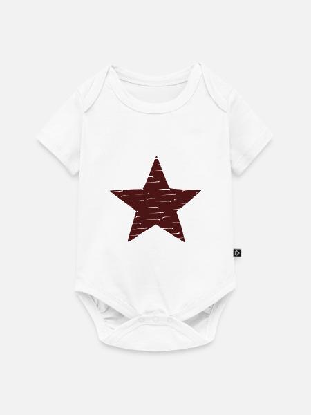 Stern und Sozialismus - Baby Premium Kurzarmbody - Weiß