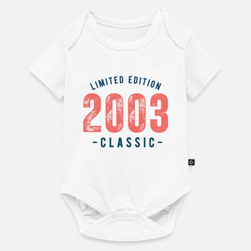 Né en 2003 - Body à manches courtes Premium Bébé - blanc