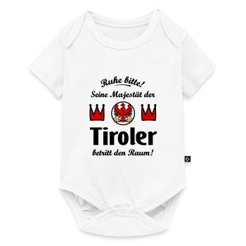 Der Tiroler König - Baby Premium Kurzarmbody - Weiß - Vorne