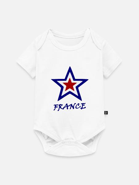 Heimweh nach Frankreich - Baby Premium Kurzarmbody - Weiß