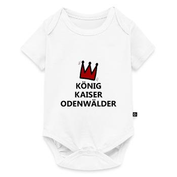 Der Super Odenwälder - Baby Premium Kurzarmbody - Weiß - Vorne