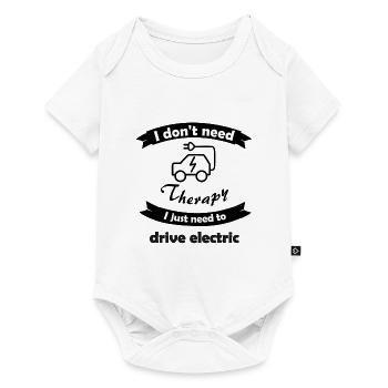Driving electric cars - Baby Premium short-sleeve bodysuit - white - Front