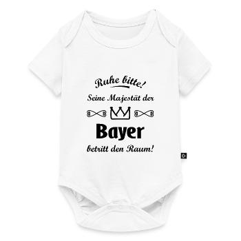 Der König aus Bayern - Baby Premium Kurzarmbody - Weiß - Vorne