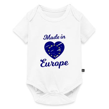 L’amour de l’Europe - Body à manches courtes Premium Bébé - blanc - Devant