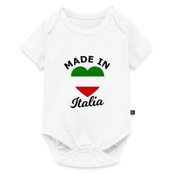 L’amour de l’Italie - Body à manches courtes Premium Bébé - blanc - Devant