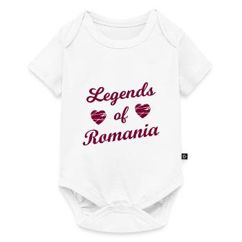 Les mythes de la Roumanie - Body à manches courtes Premium Bébé - blanc - Devant
