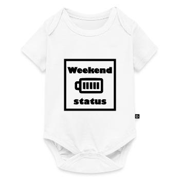 Die Energie am Wochenende - Baby Premium Kurzarmbody - Weiß - Vorne