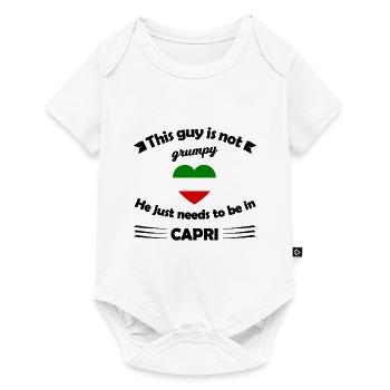 Die Reise nach Capri - Baby Premium Kurzarmbody - Weiß - Vorne