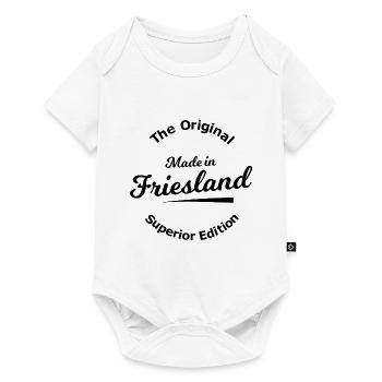 Lustige Sprüche aus Friesland - Baby Premium Kurzarmbody - Weiß - Vorne
