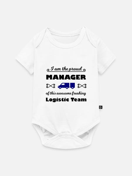 Der beste Logistik Chef - Baby Premium Kurzarmbody - Weiß