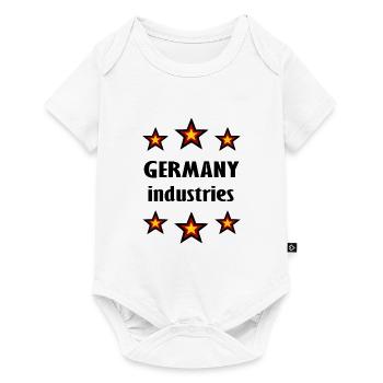 Die deutsche Industrie - Baby Premium Kurzarmbody - Weiß - Vorne