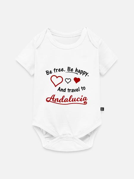 Andalusien in Süd Spanien - Baby Premium Kurzarmbody - Weiß