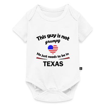 USA and Texas fans - Baby Premium short-sleeve bodysuit - white - Front