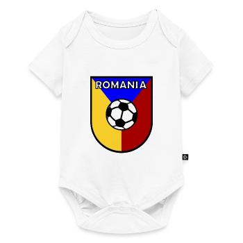 L’équipe roumaine de football - Body à manches courtes Premium Bébé - blanc - Devant
