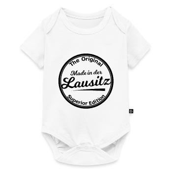 Original aus der Lausitz - Baby Premium Kurzarmbody - Weiß - Vorne