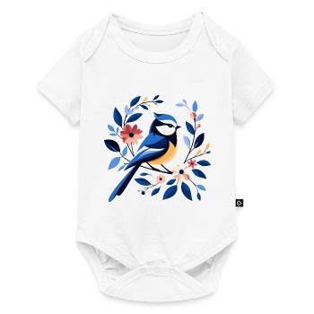 Blue - Baby Premium short-sleeve bodysuit - white - Front