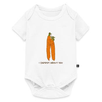 Carrot love pun vegetarian vegetarian valentines day - Baby Premium short-sleeve bodysuit - white - Front