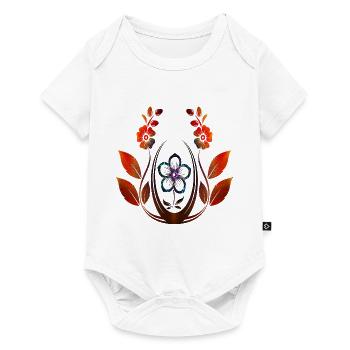 Spring beginning flower - Baby Premium short-sleeve bodysuit - white - Front