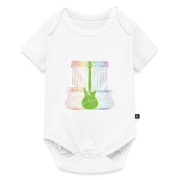 Guitare art basse rétro guitare électrique musicien - Body à manches courtes Premium Bébé - blanc - Devant
