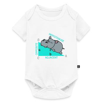 Hippoténuse math maths professeur de mathématiques blague - Body à manches courtes Premium Bébé - blanc - Devant