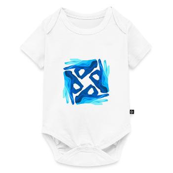 Plongeur signe symbole art cadeau de plongeur - Body à manches courtes Premium Bébé - blanc - Devant